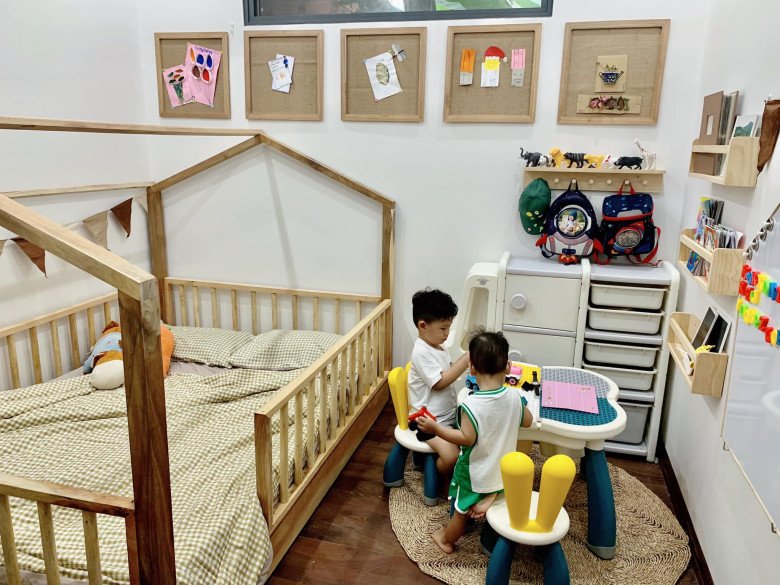Con trai 3 tuổi đòi mua nhà, mẹ Đắk Lắk trổ tài làm phòng 15 triệu cho bé ra riêng - 4